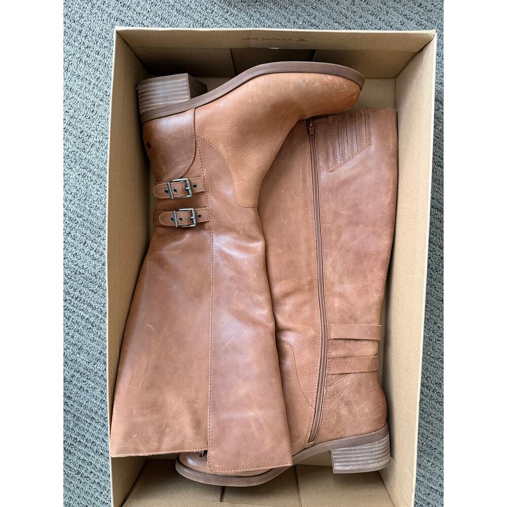 lucky brand riding boots brown leather boot